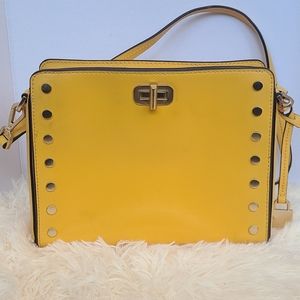 GUC Michael Kors Sylvie Stud Yellow Shoulder Bag